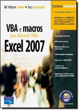 Imagem de VBA E MACROS PARA MICROSOFT OFFICE EXCEL 2007