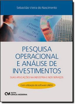 Imagem de PESQUISA OPERACIONAL E ANALISE DE INVESTIMENTOS