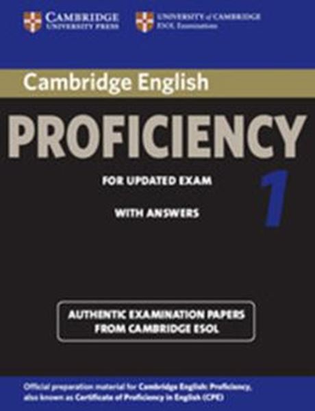 Picture of CAMBRIDGE ENGLISH PROFICIENCY 1 FOR UPDATED EXAM SB WITH ANSWERS