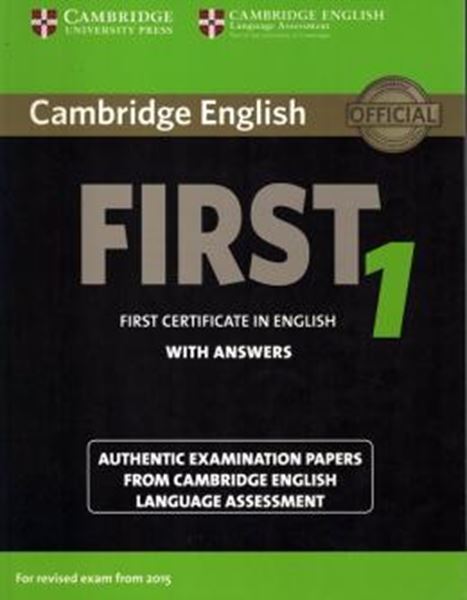 Picture of CAMBRIDGE ENGLISH FIRST 1 STUDENT´S BOOK WITH ANSWERS