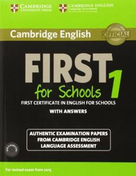 Imagem de CAMBRIDGE ENGLISH FIRST 1 FOR SCHOOLS  FOR REVISED EXAM FROM 2015 STUDENT´S BOOK PACK