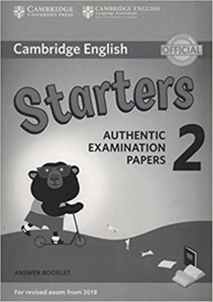 Picture of CAMBRIDGE ENGLISH YOUNG LEARNERS 2 FOR REVISED EXAM FROM 2018 STARTERS ANSWER BOOKLET AUTHENTIC EXAMINATION PAPERS