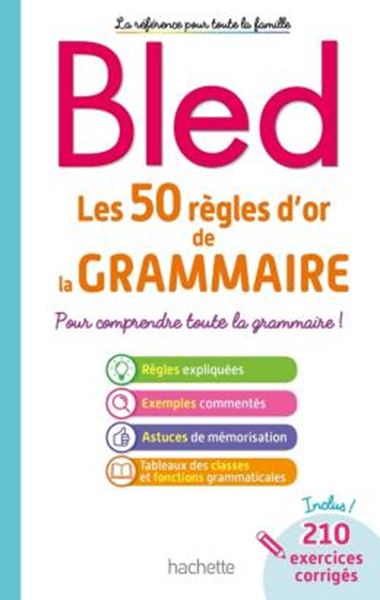 Picture of BLED - LES 50 REGLES D´OR DE LA GRAMMAIRE (2019)