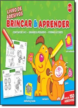 Imagem de BRINCAR  APRENDER 3-5 -  LIVRO DE ADESIVOS 