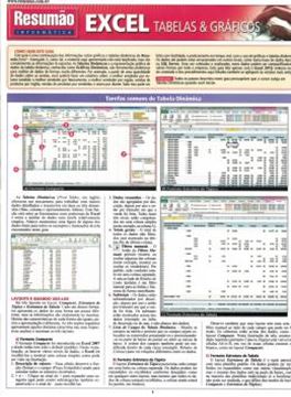 Imagem de RESUMAO - EXCEL - TABELAS E GRAFICOS