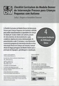 Imagem de CHECKLIST CURRICULUM DO MODELO DENVER DE INTERVENCAO PRECOCE PARA CRIANCAS PEQUENAS COM AUTISMO