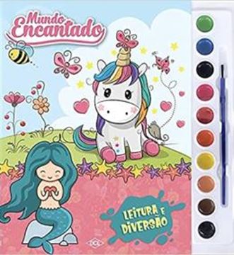 Imagem de AQUARELA - MUNDO ENCANTADO - UNICORNIOS E SEREIAS