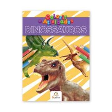 Imagem de COLORIR E ATIVIDADES: DINOSSAUROS