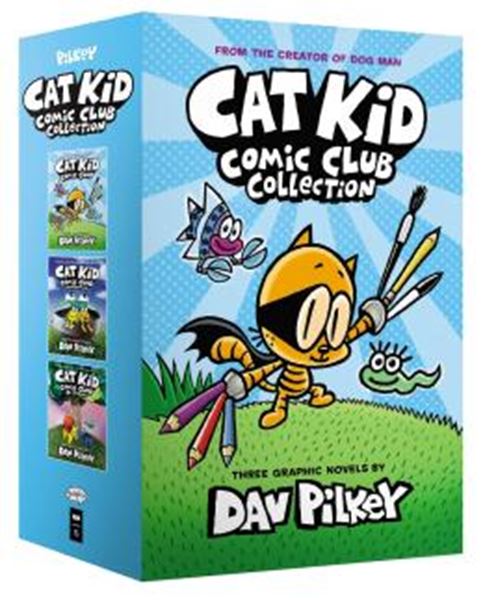 Picture of BOX - THE CAT KID COMIC CLUB COLLECTION - FROM THE CRETOR OF DOG MAN ( CAT KID COMIC CLUB31-3 BOXED SET )
