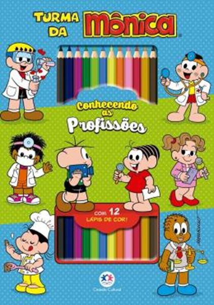 Picture of TURMA DA MONICA - CONHECENDO AS PROFISSOES - COM 12 LAPIS DE COR