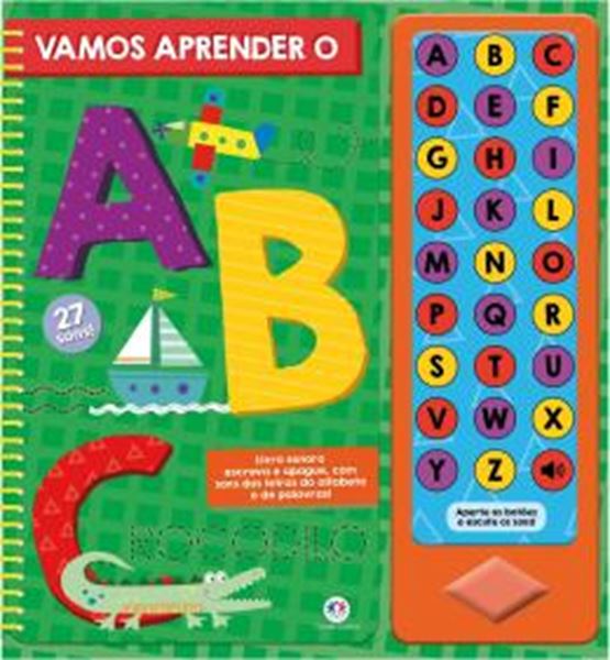 Picture of VAMOS APRENDER O ABC - LIVRO SONORO E ESCREVA E APAGUE (CAPA VERDE)