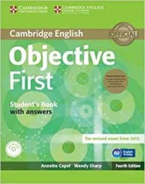 Imagem de CAMBRIDGE ENGLISH OBJECTIVE FIRST SB (SB WITH ANSWERS WITH CD-ROM AND CLASS AUDIO CDS) - 4TH ED