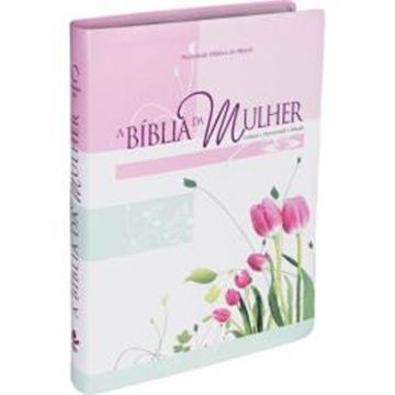 Imagem de A BIBLIA DA MULHER - COURO BONDED TULIPAS TAMANHO GRANDE