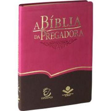 Imagem de A BIBLIA DA PREGADORA - COURO SINTETICO ROSA E MARROM