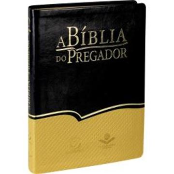 Imagem de A BIBLIA DO PREGADOR - COURO SINTETICO PRETO E DOURADO