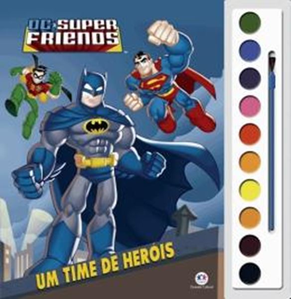 Picture of COL. LIVRO COM AQUARELA - DC SUPER FRIENDS - UM TIME DE HEROIS