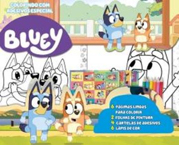 Imagem de COLORINDO COM ADESIVOS ESPECIAL - BLUEY