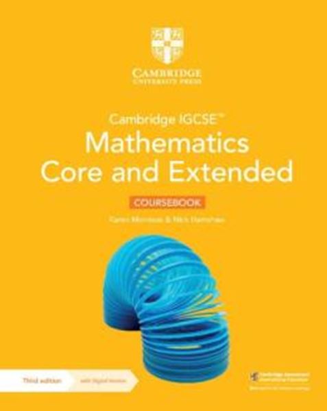 Picture of CAMBRIDGE IGCSE MATHEMATICS CORE AND EXTENDED COURSEBOOK WITH DIGITAL VERSION (2 YEARS ACCESS) - 3RD ED