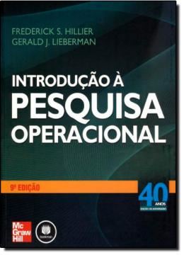 Imagem de INTRODUCAO A PESQUISA OPERACIONAL 9ª EDICAO