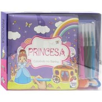 Imagem de COLORINDO NO BANHO - PRINCESA
