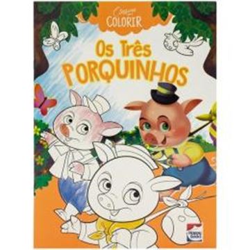 Imagem de CLASSICOS PARA COLORIR - OS TRES PORQUINHOS