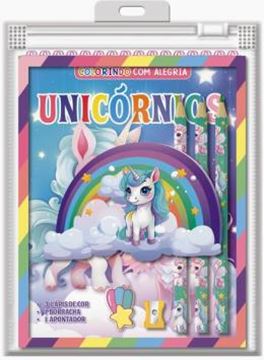 Imagem de UNICORNIO COLORINDO COM ALEGRIA