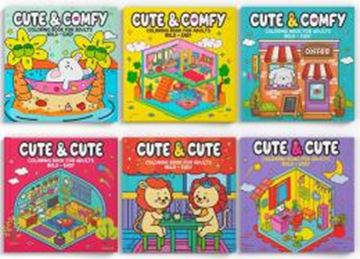 Imagem de COLECAO COLORING BOOK FOR ADULTS 01 - KIT COM 6 LIVROS DE COLORIR