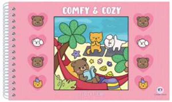 Picture of COMFY & COZY BOOKS - PINK - LIVRO DE COLORIR (CAPA DURA)