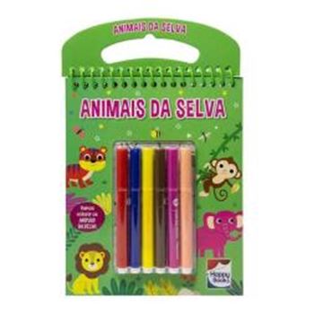 Imagem de COLORINDO POR NUMEROS - ANIMAIS DA SELVA