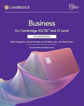 Imagem de CAMBRIDGE IGCSE AND O LEVEL BUSINESS COURSEBOOK WITH DIGITAL ACCESS (2 YEARS) - 4TH ED